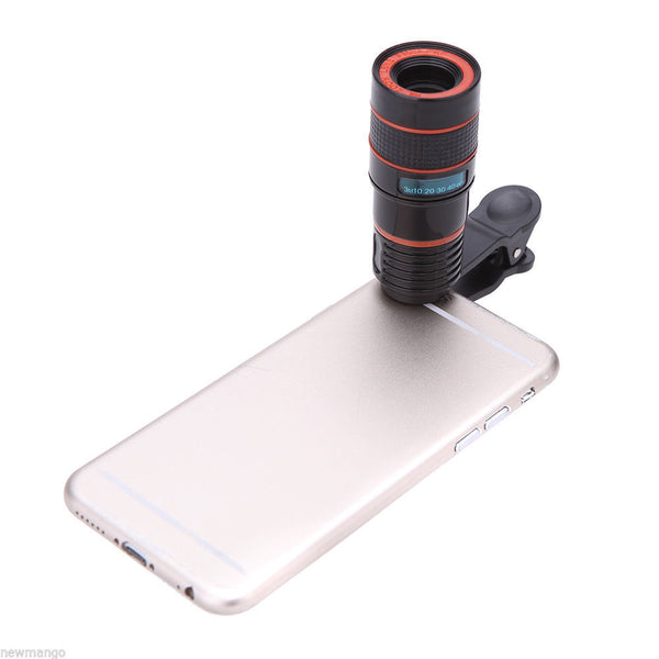 lied ontrouw roze Universal 8X Zoom Mobile Phone Telescope Camera Lens with Clip –  LAXGadgets.net
