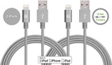 [2 Pack] LAX 10ft Long Apple MFi Certified iPhone Charger - Durable Braided Lightning Cord for iPhone 6s / 6s Plus / 6 / 6 Plus / 5s / 5c / 5 / iPad Air 2 / Air / Mini 4 / 3 / 2 / Pro / (Gold)