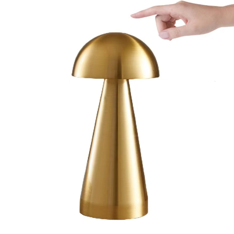 Mushroom LED Lamp - Gold