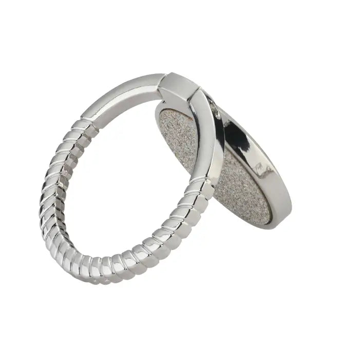 LAX Sparkle Ring Holder Kick-Stand - Silver