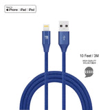 LAX Apple MFi Certified Lightning Cables-10ft