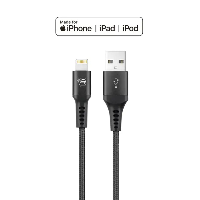 LAX Apple MFi Certified USB Iphone Cables - 6ft