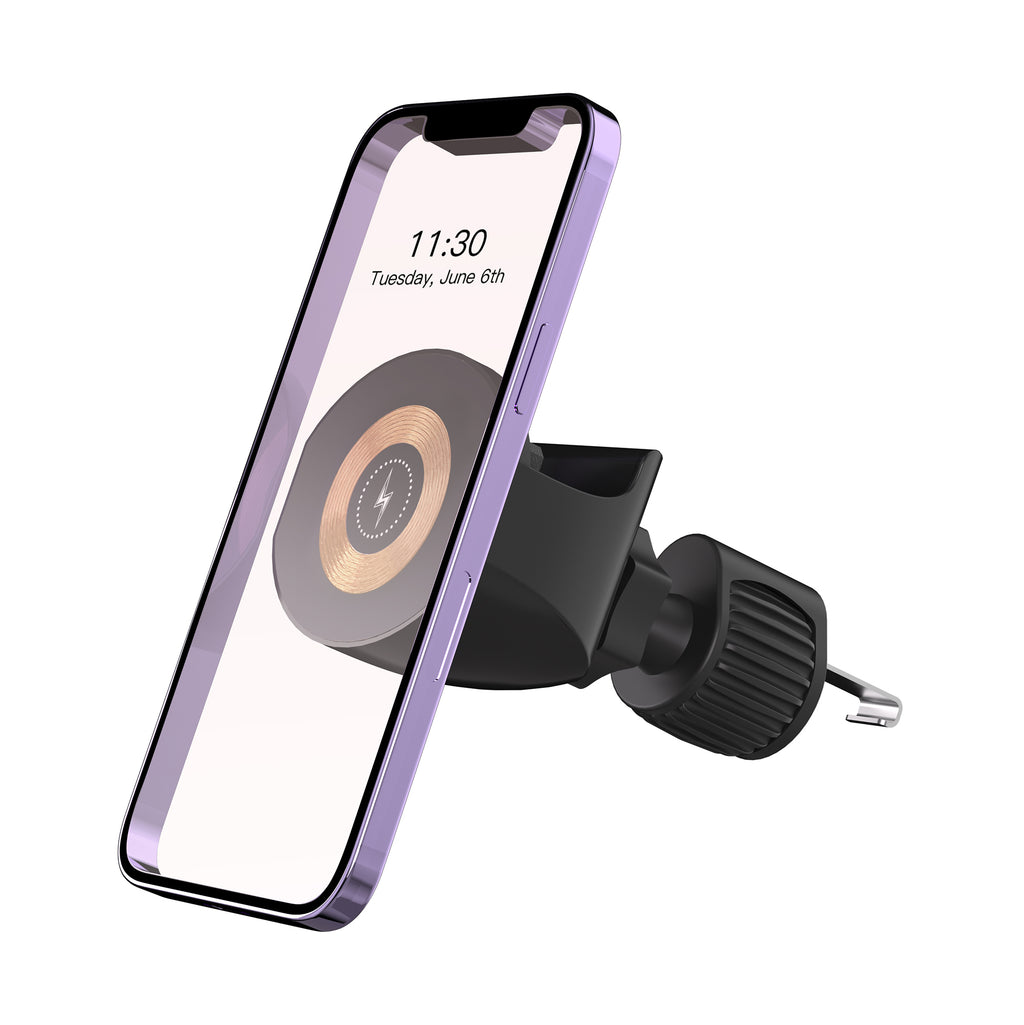 2-in-1 Wireless Charging MagSafe Compatible for iPhone and AirPods Vent Mount