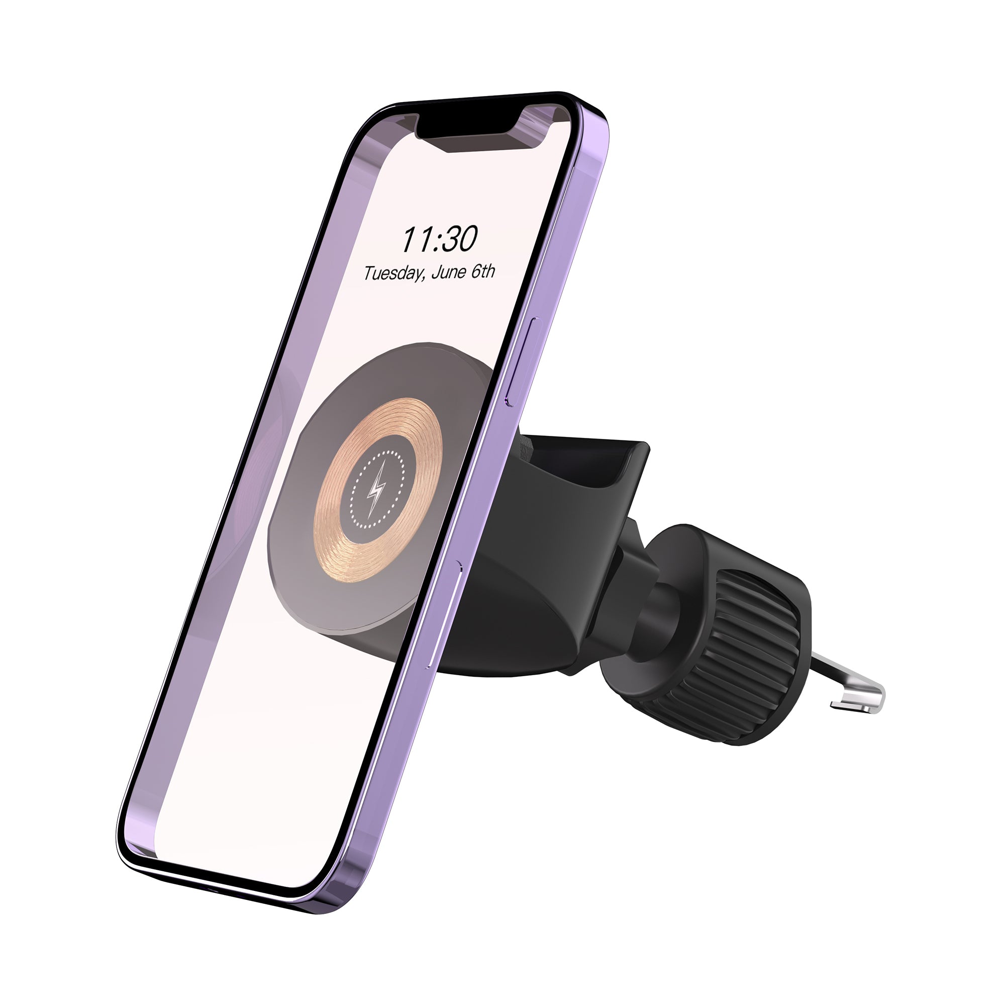 2-in-1 Wireless Charging MagSafe Compatible for iPhone and AirPods Vent Mount