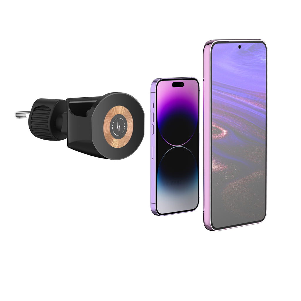 2-in-1 Wireless Charging MagSafe Compatible for iPhone and AirPods Vent Mount