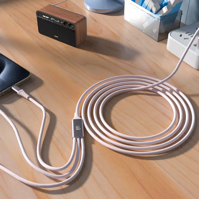 3-in-1Mfi Certified Iphone and 2x USB-C Cable