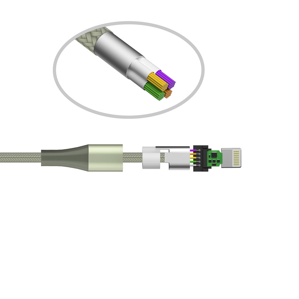 LAX Apple Fast Charging MFi Linear Iphone Cables 4 Feet and 10 Feet