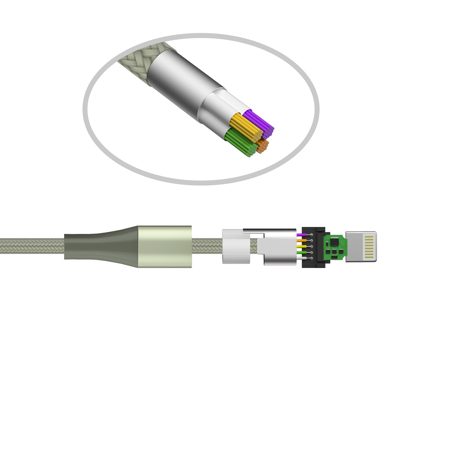 Apple MFi Certified Fabric Iphone Cables - 10 Feet