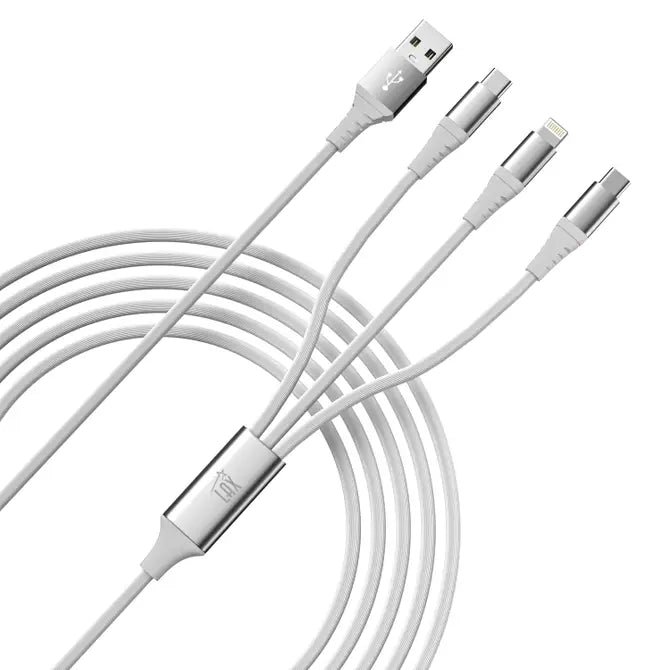 3-in-1Mfi Certified Iphone and 2x USB-C Cable