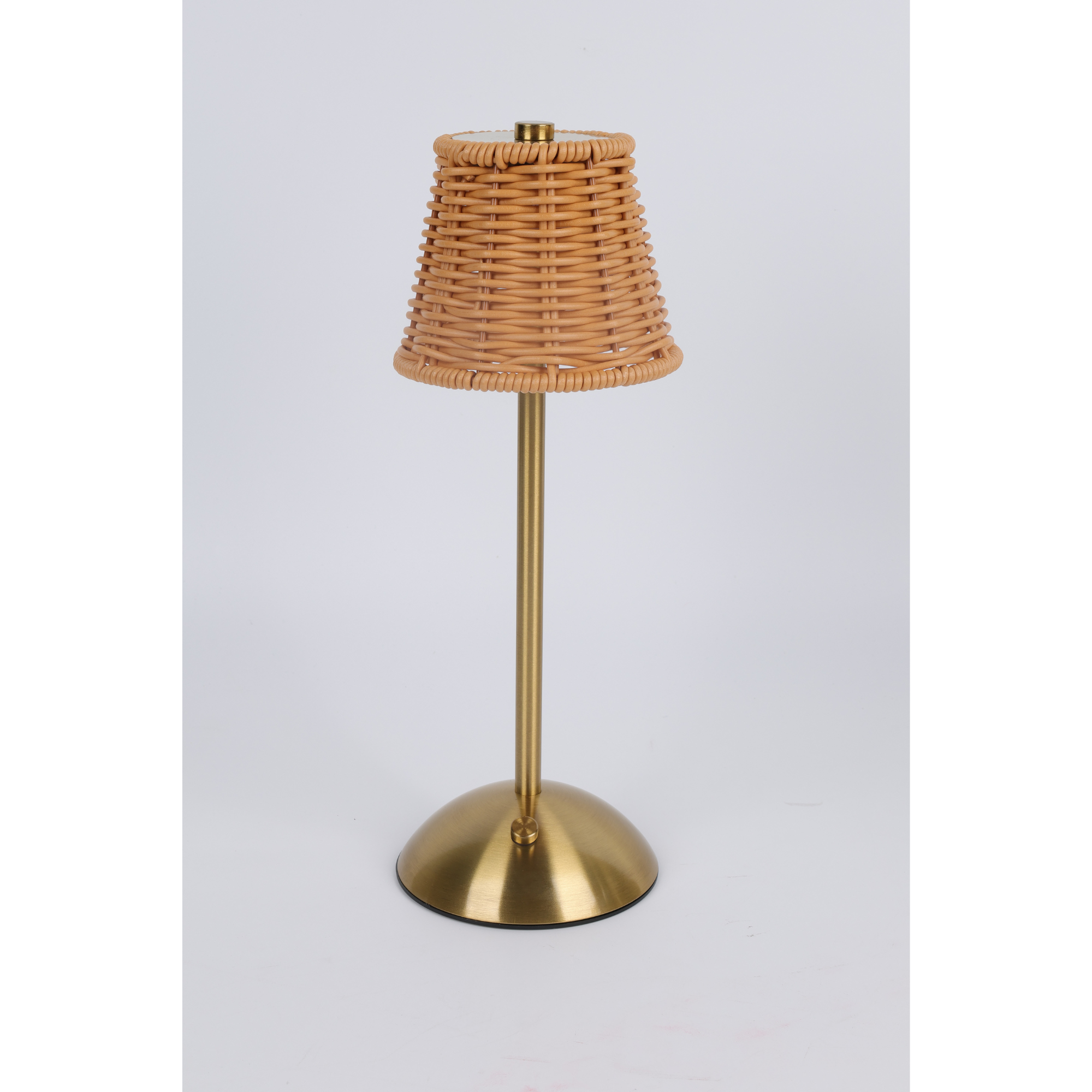 Rechargeable Rattan LED Lamp – Black or Gold