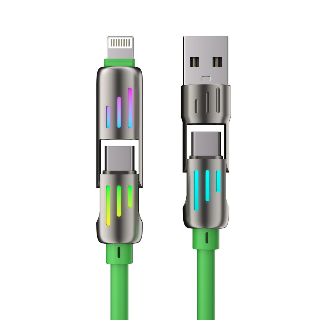 4-in-1 USB-A/C to USB-C/Iphone Cable