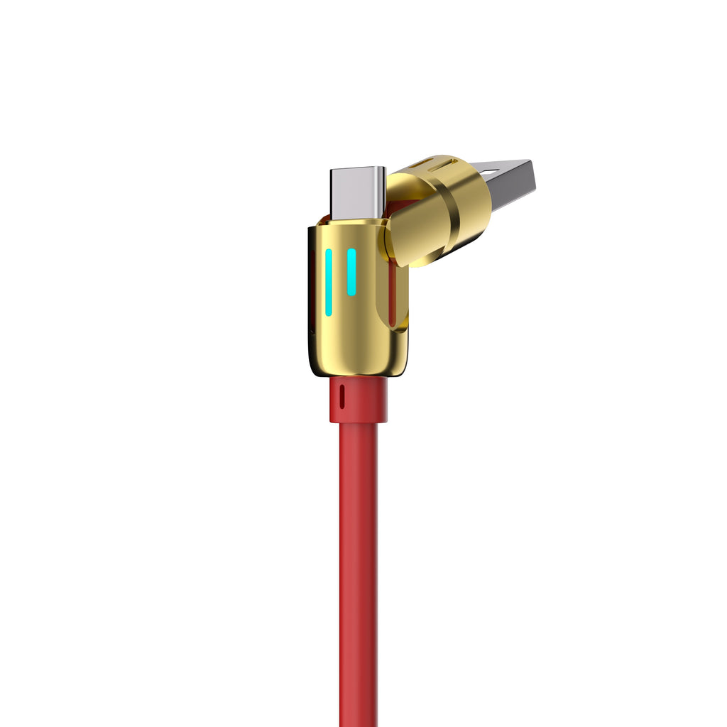 4-in-1 USB-A/C to USB-C/Iphone Cable