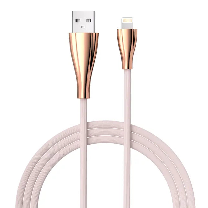 Apple MFi Certified Rose Gold Connectors 4ft Iphone Cable