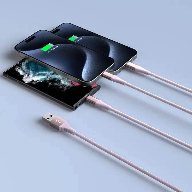 3-in-1Mfi Certified Iphone and 2x USB-C Cable