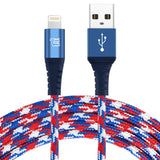 Apple MFi Certified Lightning Cable Multi-Color- 10ft