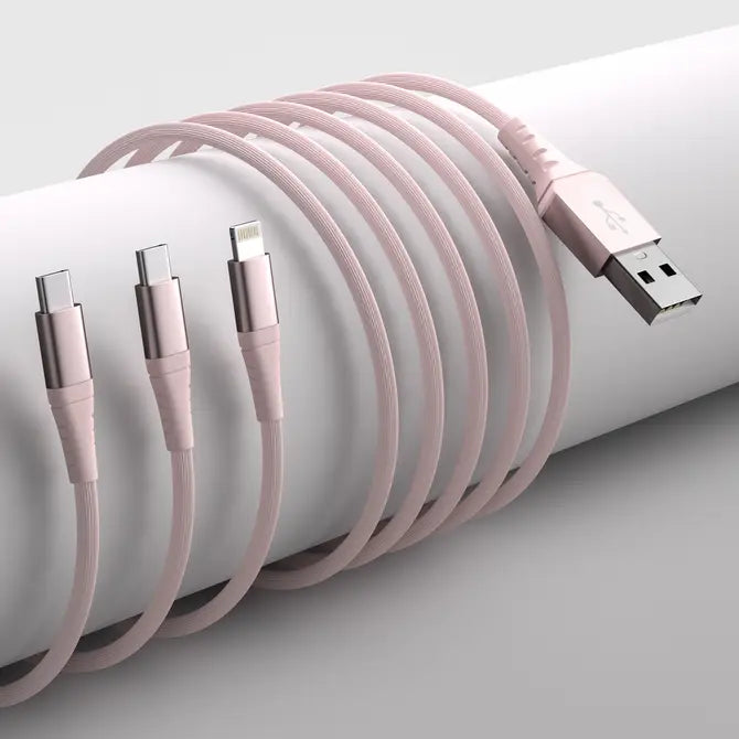 3-in-1Mfi Certified Iphone and 2x USB-C Cable