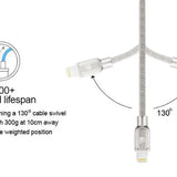 Apple MFi Certified Lightning to Metallic USB Cable (4ft)