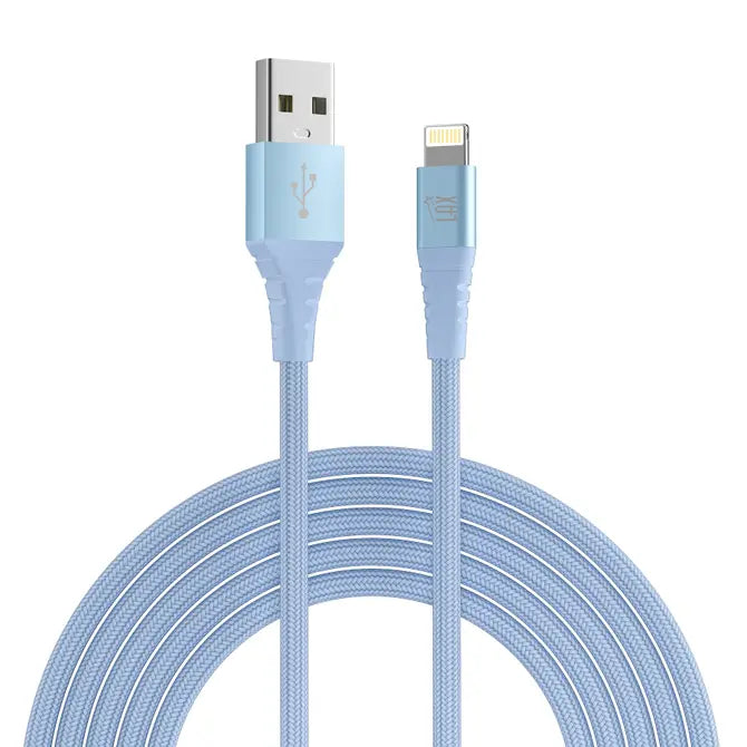 Apple MFi Certified Braided Nylon USB to Iphone - 10 Feet