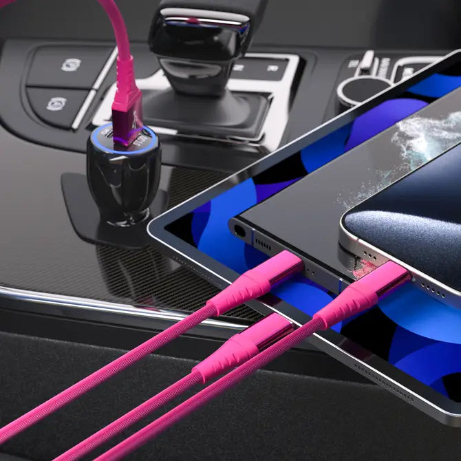 3-in-1Mfi Certified Iphone and 2x USB-C Cable