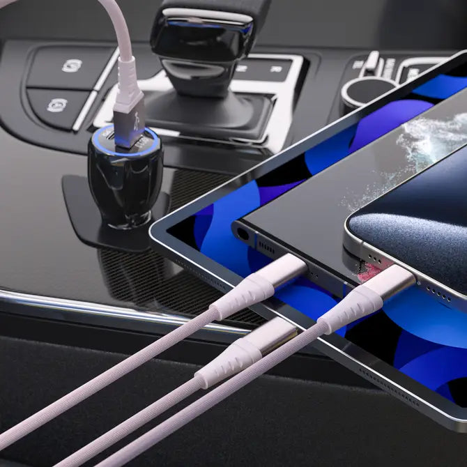 3-in-1Mfi Certified Iphone and 2x USB-C Cable