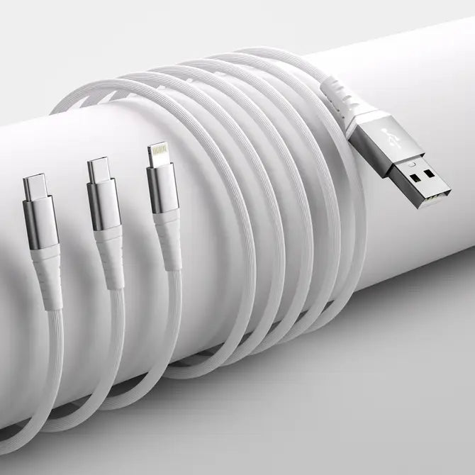 3-in-1Mfi Certified Iphone and 2x USB-C Cable