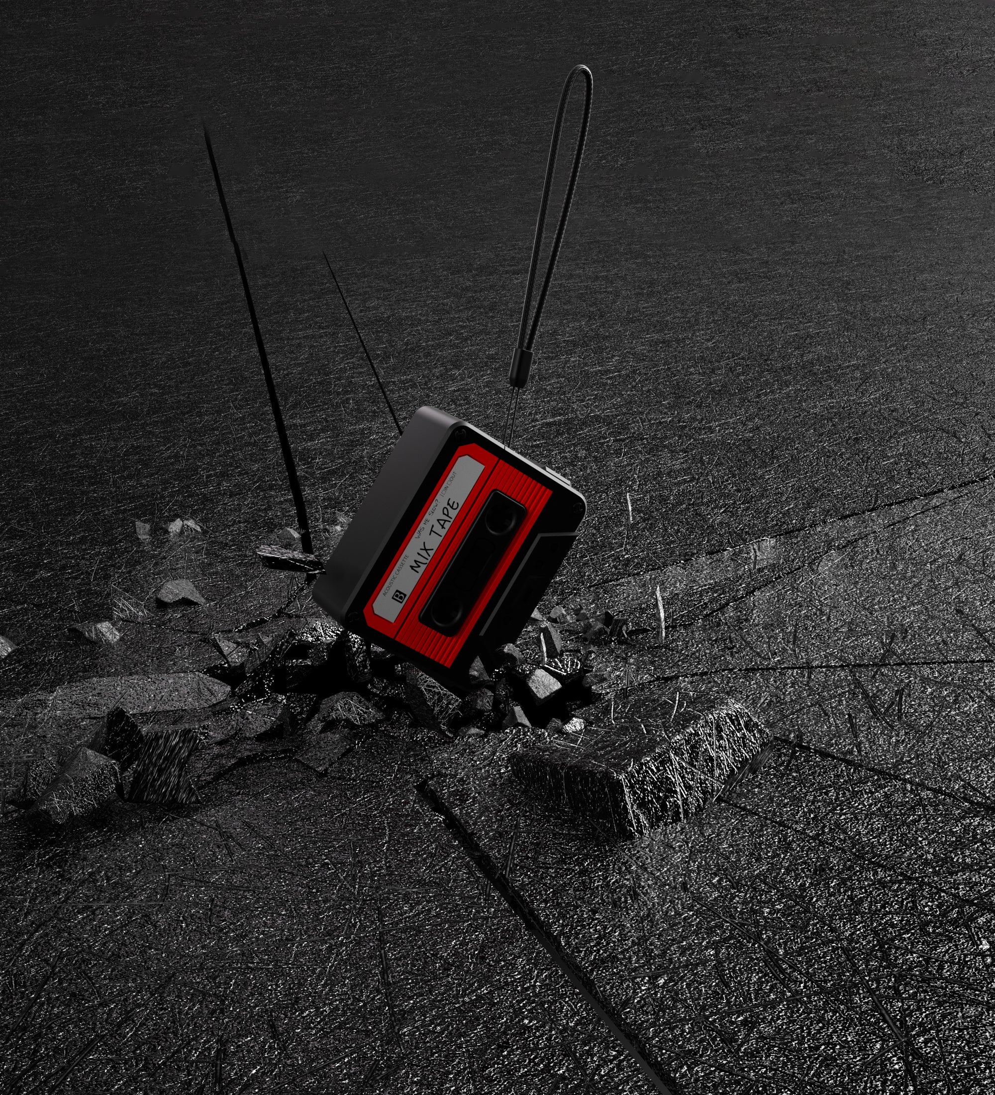 AirPods Pro Case - Cassette Mix Tape - Red