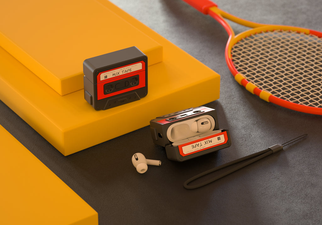 AirPods Pro Case - Cassette Mix Tape - Red