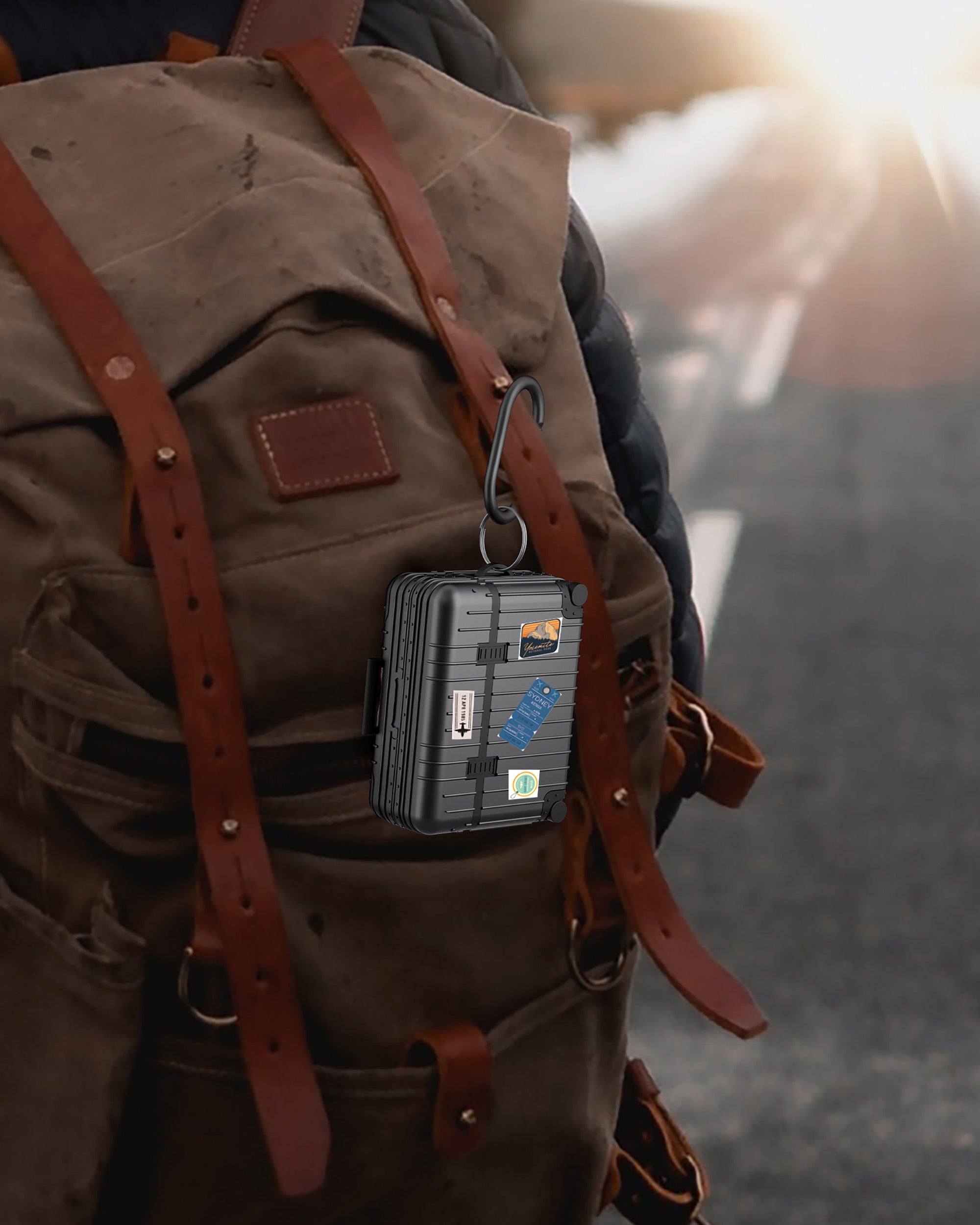 LAX AirPods Pro Case with Key Chain - Suitcase-Theme