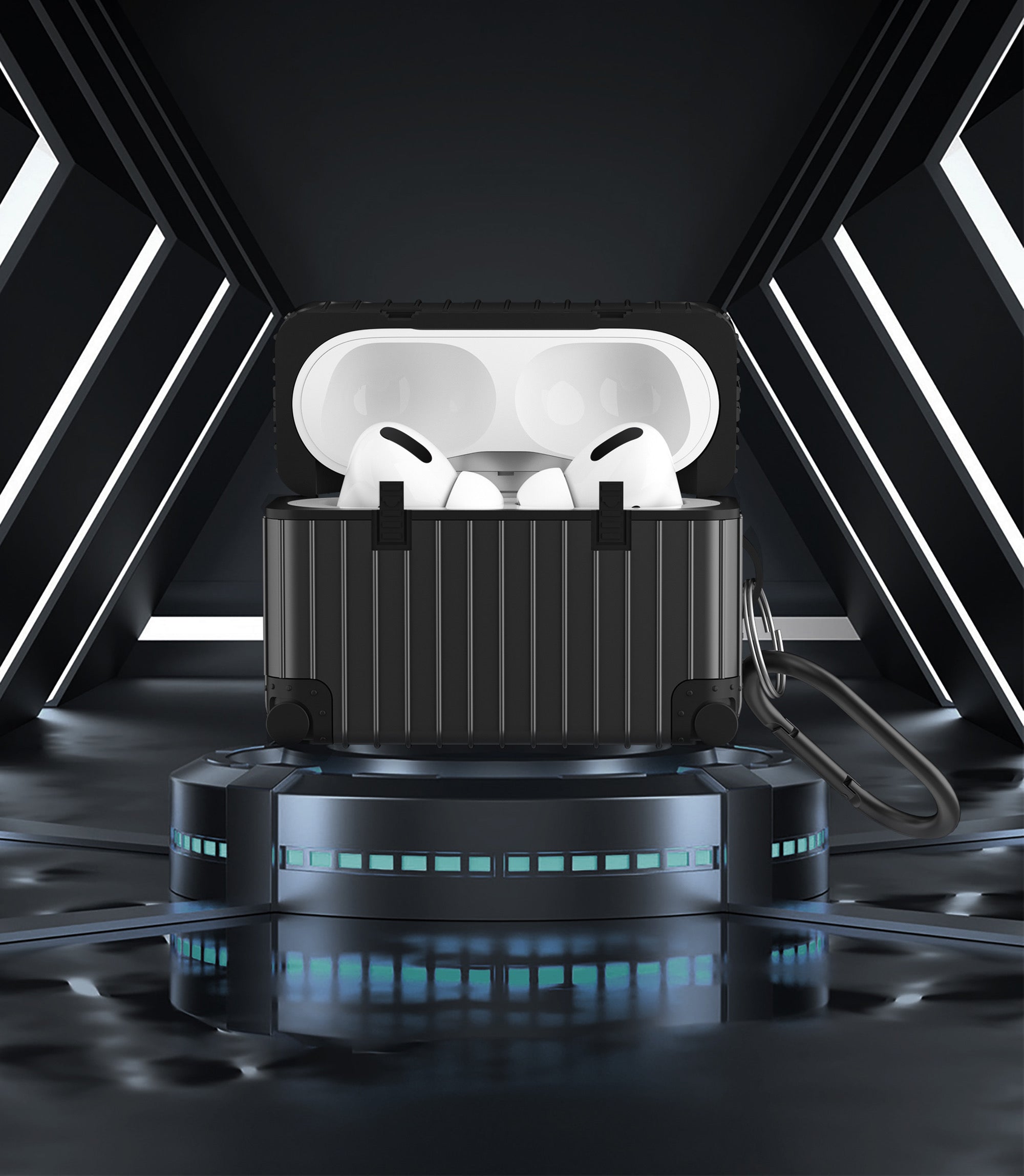 LAX AirPods Pro Case with Key Chain - Suitcase-Theme