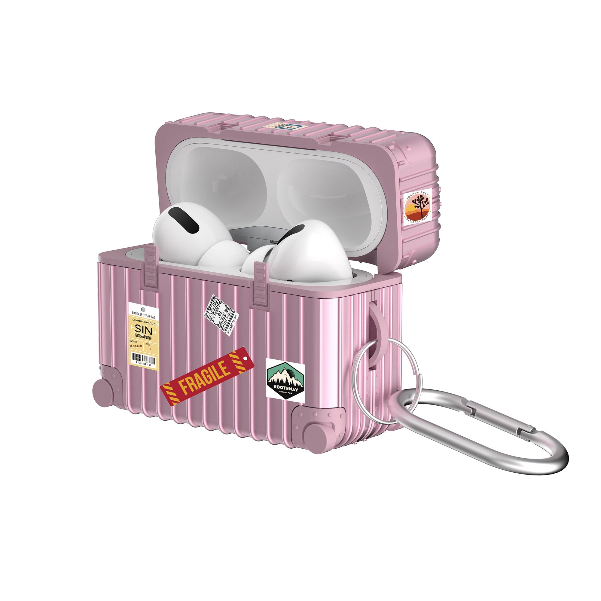 LAX AirPods Pro Case with Key Chain - Suitcase-Theme