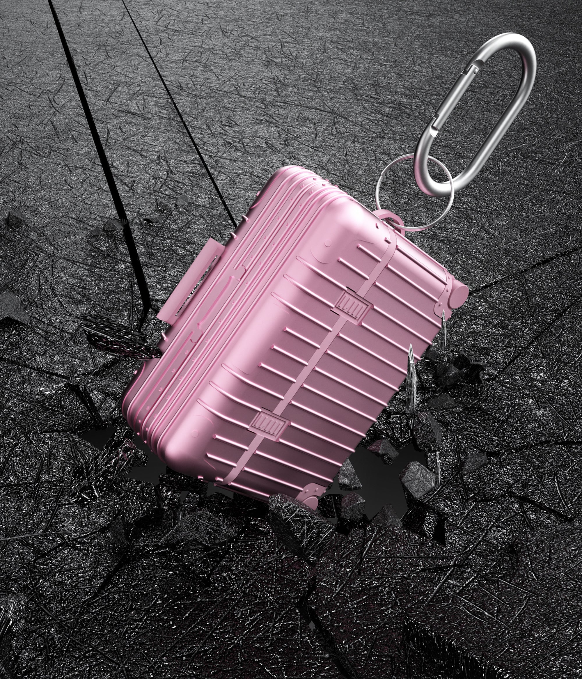 LAX AirPods Pro Case with Key Chain - Suitcase-Theme