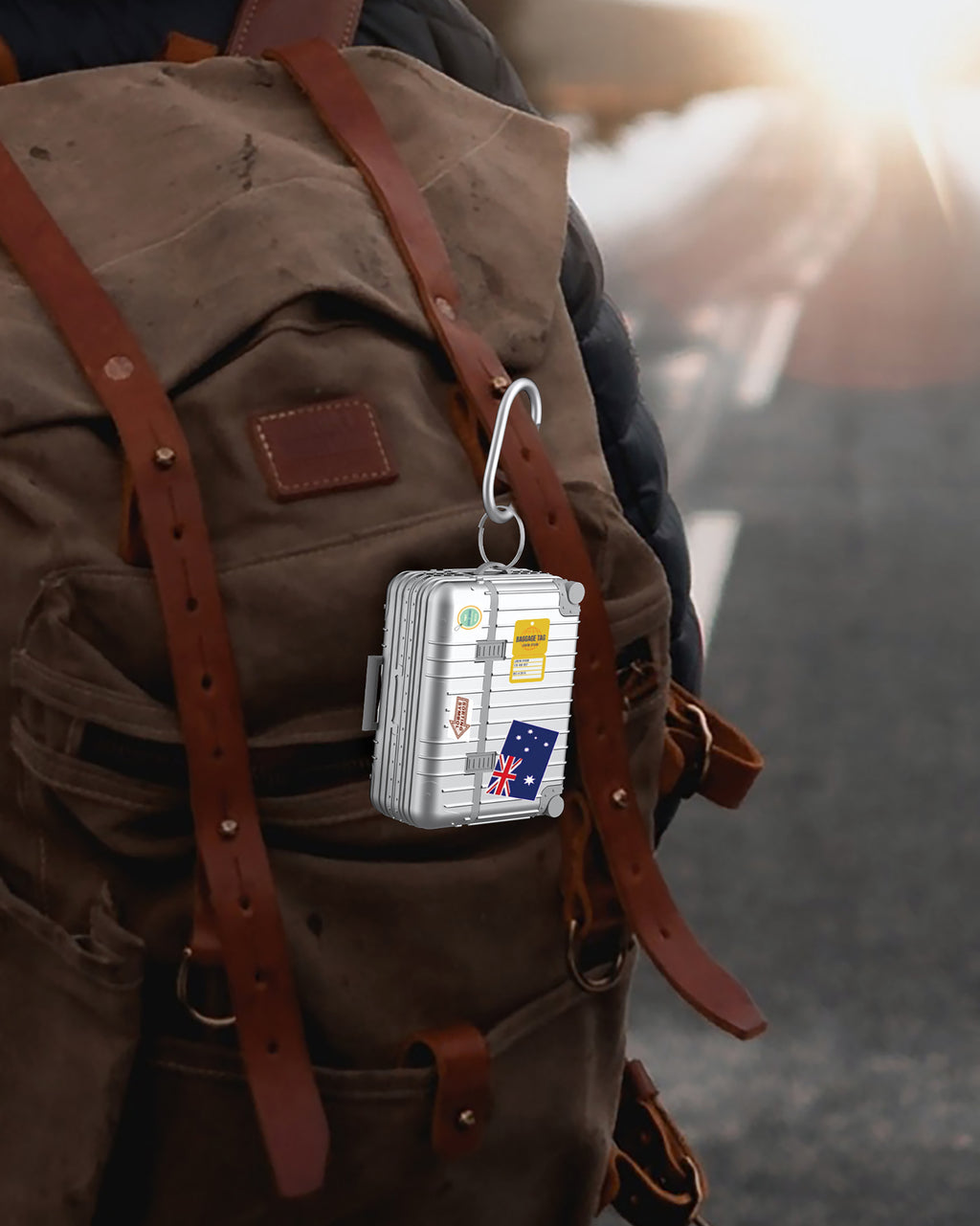 LAX AirPods Pro Case with Key Chain - Suitcase-Theme