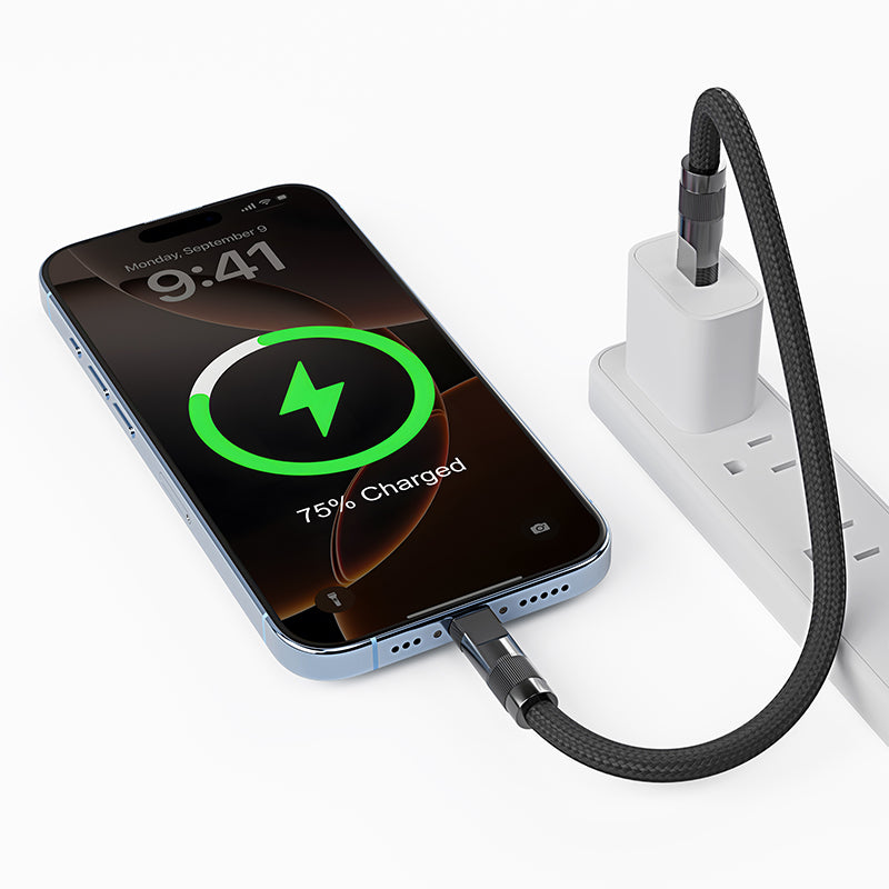 USB-C to USB-C Bracelet Cable – 1ft Charging Cord