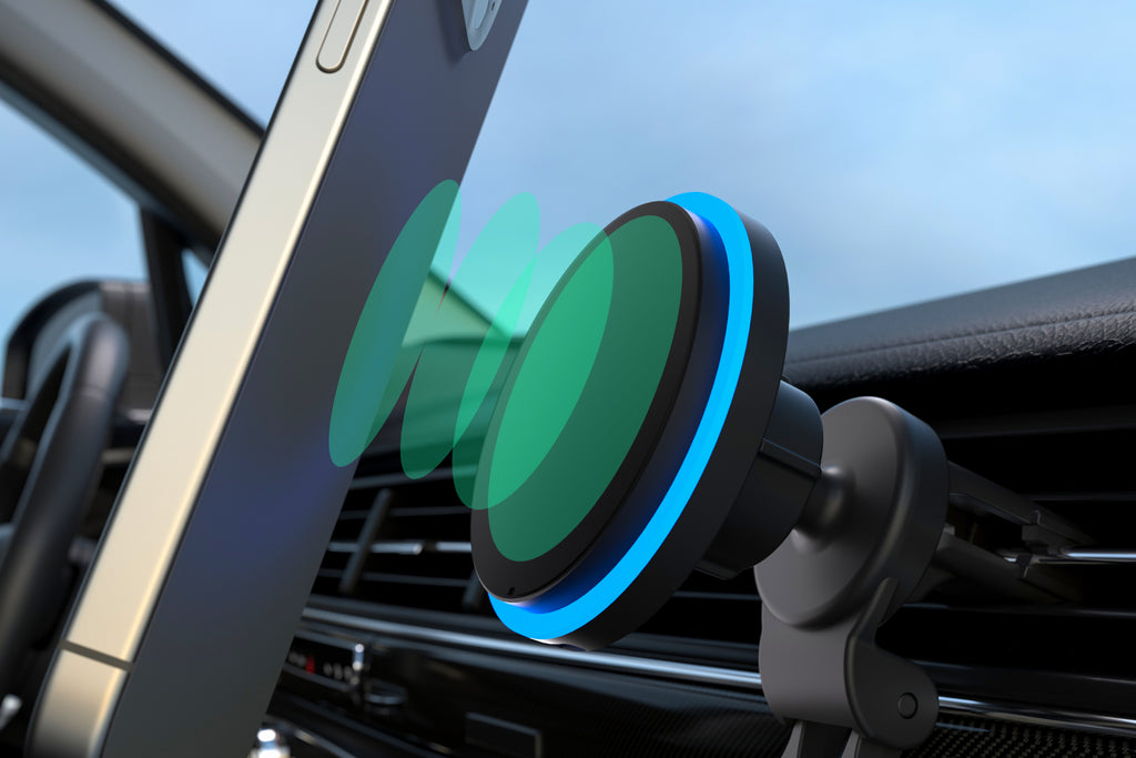 MagSafe Compatible 2-in-1 Dashboard and Air Vent Wireless Charging Mount