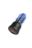 Clear USB-PD 20W Car Charger with 1x USB-C and 1x USB-A