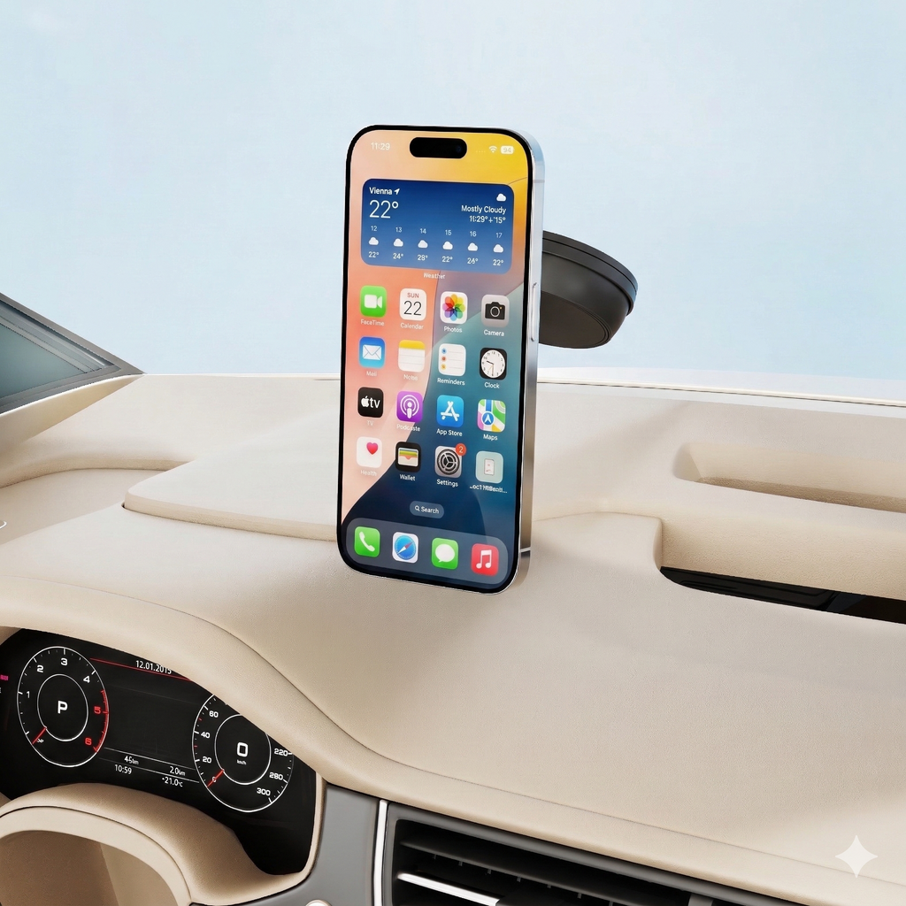 360° Rotating Vacuum Suction Magnetic Car Phone Mount – 2-Pack