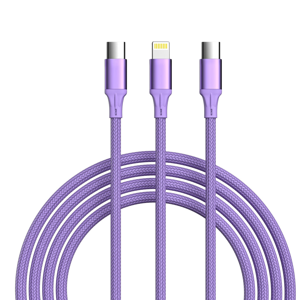 Fast Charging 3-in-1 Cable For IPhone/Ipad & Android Devices