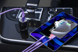 Fast Charging 3-in-1 Cable For IPhone/Ipad & Android Devices