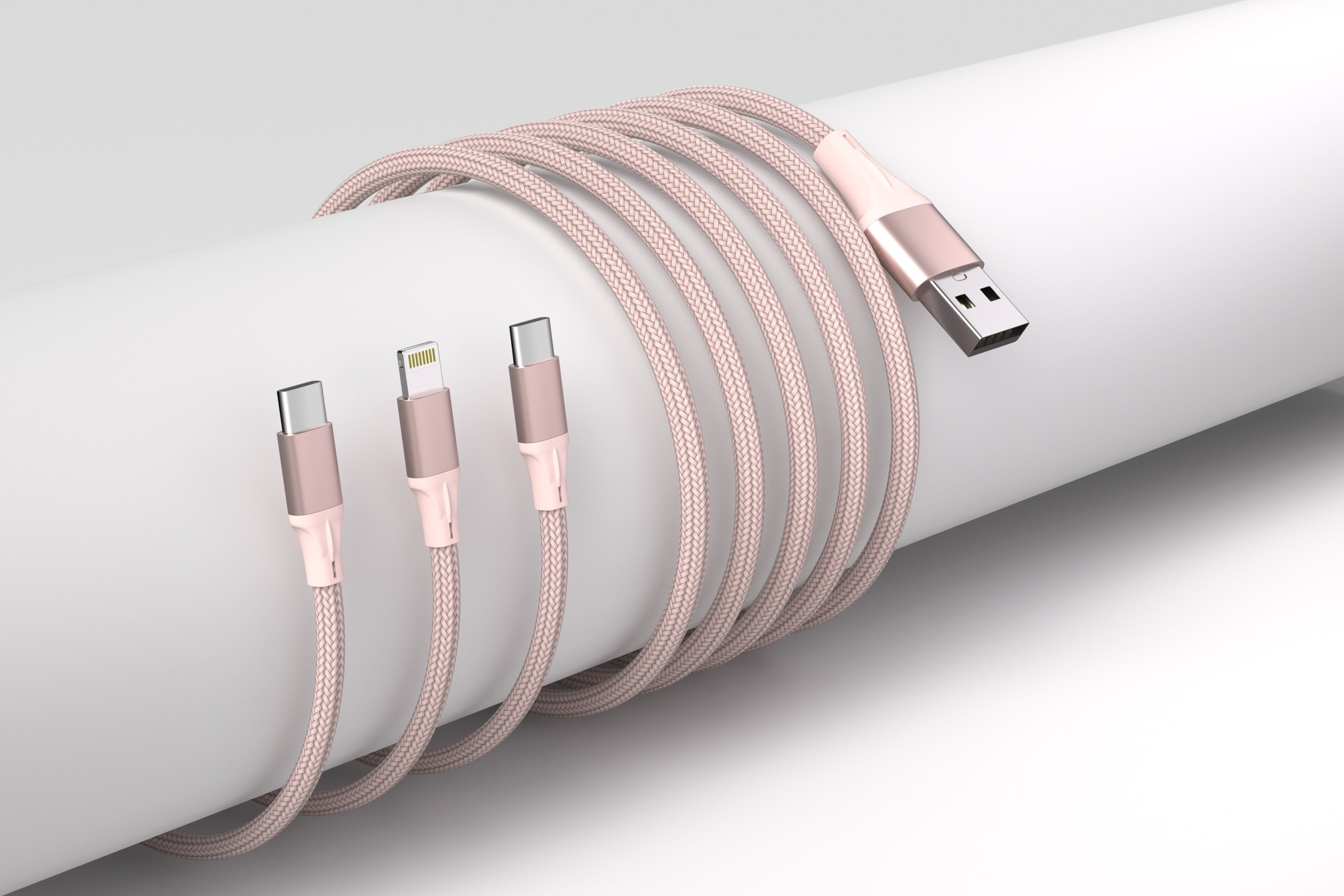 Fast Charging 3-in-1 Cable For IPhone/Ipad & Android Devices