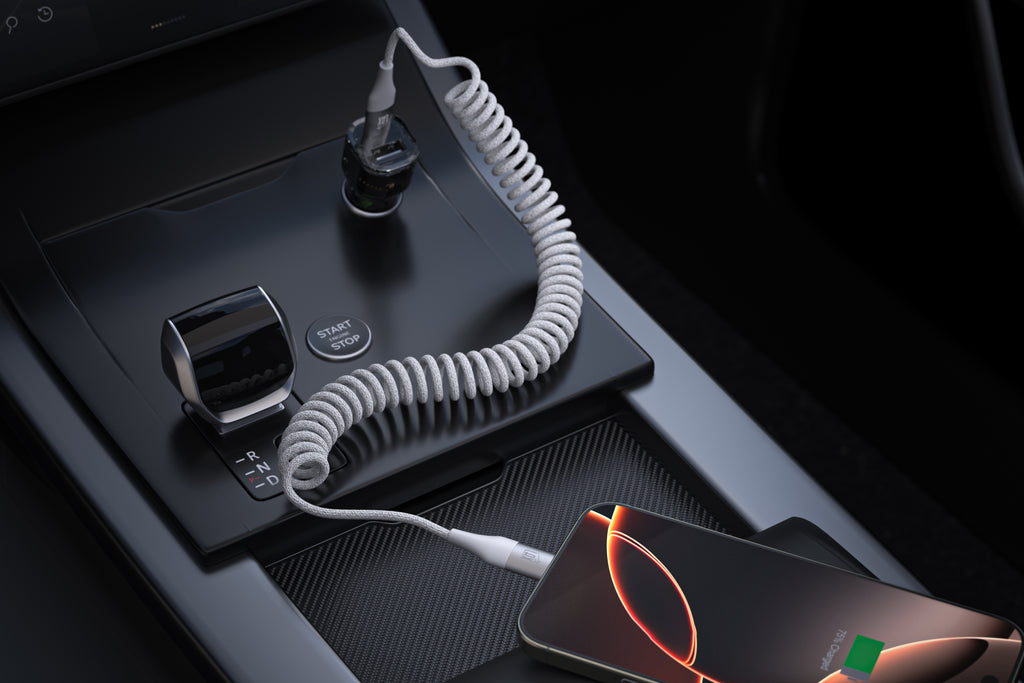 LAX Coiled USB-C to USB-C Fast Charging Cable – 6ft