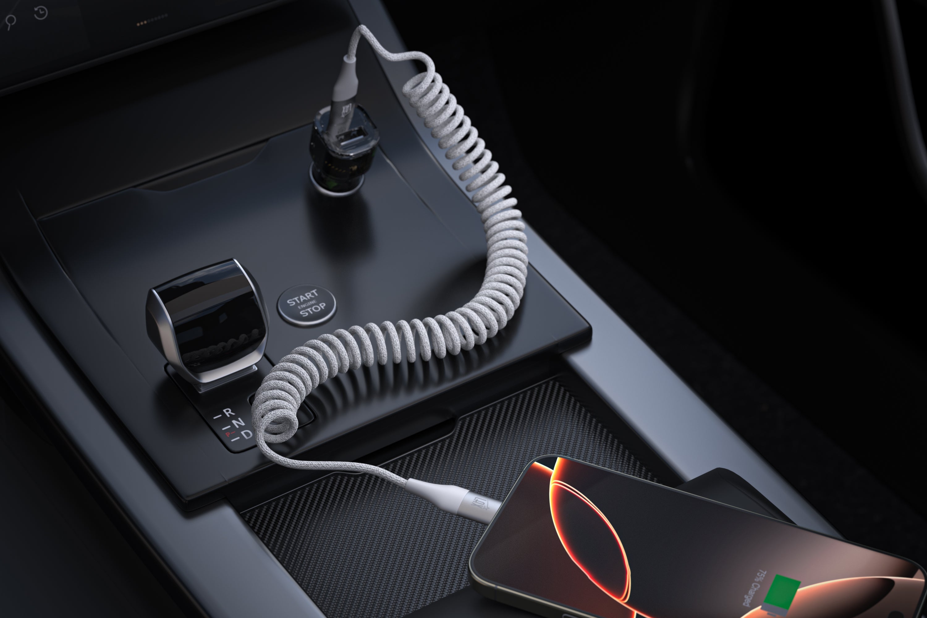 LAX Coiled USB-C to USB-C Fast Charging Cable – 6ft