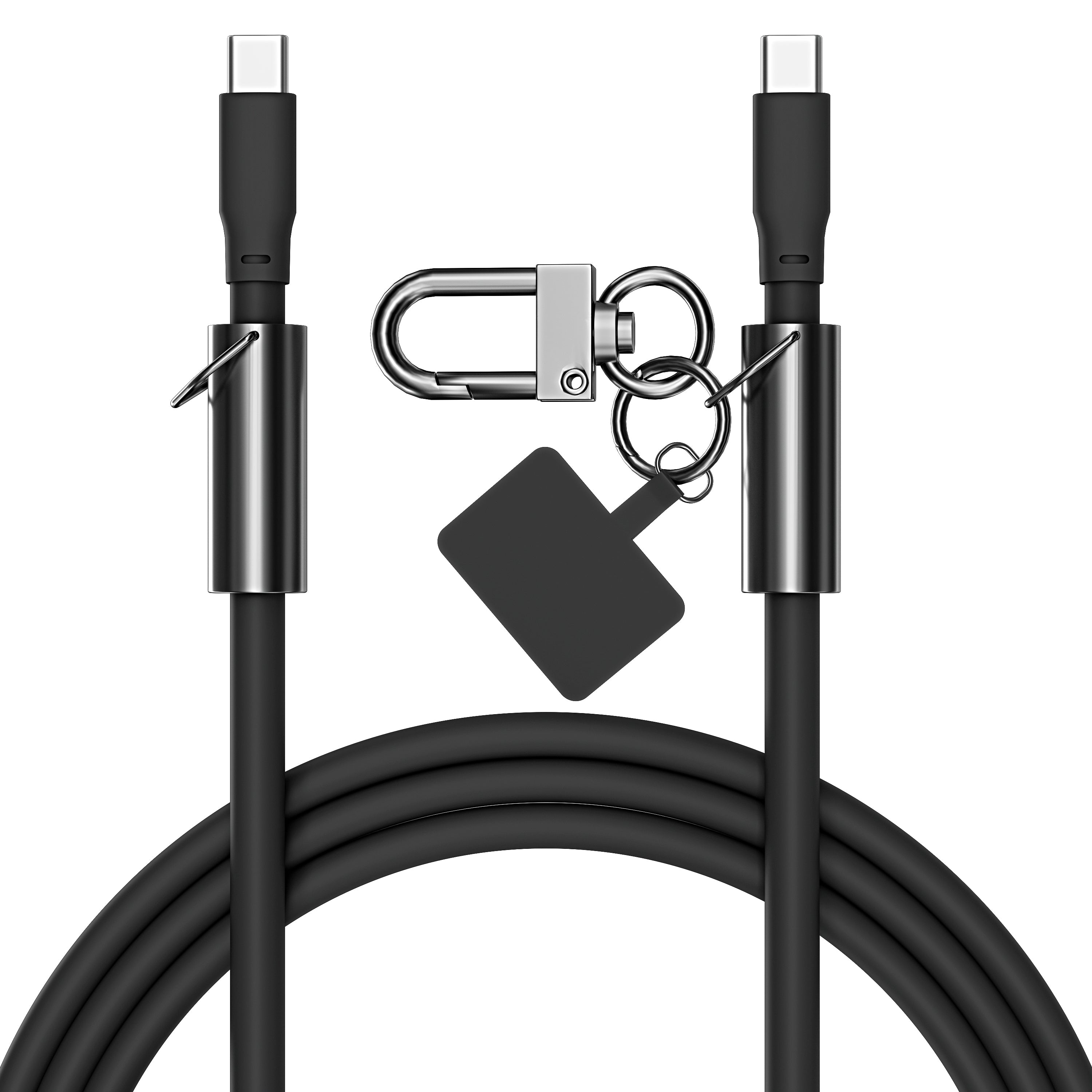 Crossbody USB-C Charging Cable Soft Silicone