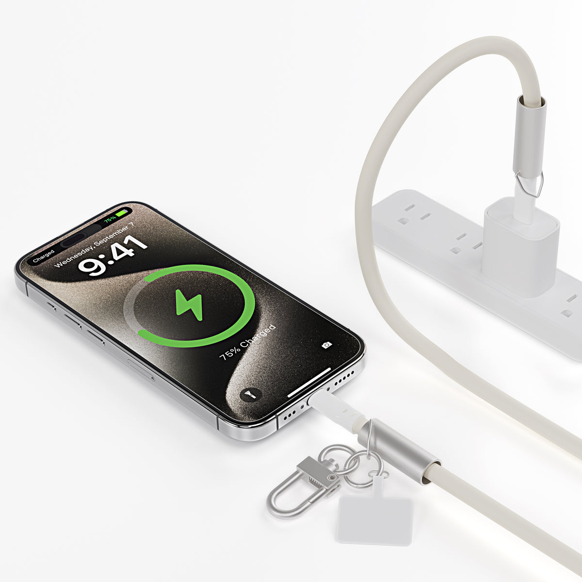 Crossbody USB-C Charging Cable Soft Silicone