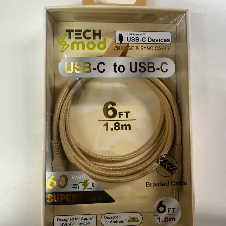 USB-C Braided Cable – 6ft & 10ft