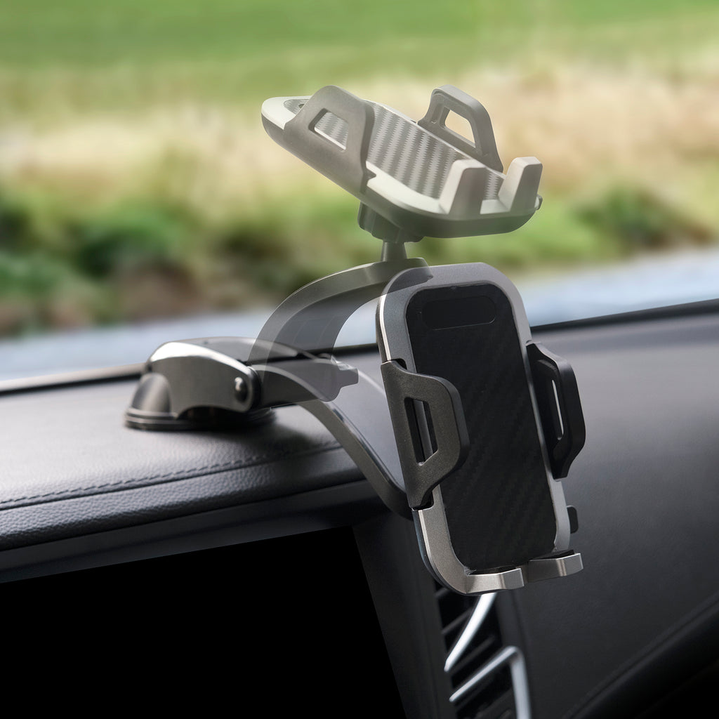 LAX Ergonomic Dashboard Cradle Car Mount - Carbon Fiber