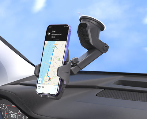 Extendible Cradle Car Phone Mount for Dashboard and Windshield