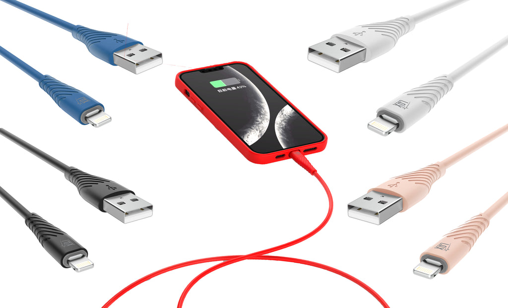 Apple MFi Certified Soft Touch Iphone Cable 6 & 10 Feet