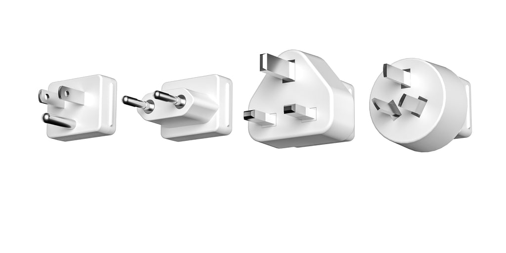 LAX 20W Travel Adapter Surge Protector with 2 Outlets + 2 USB-A + 2 USB-C