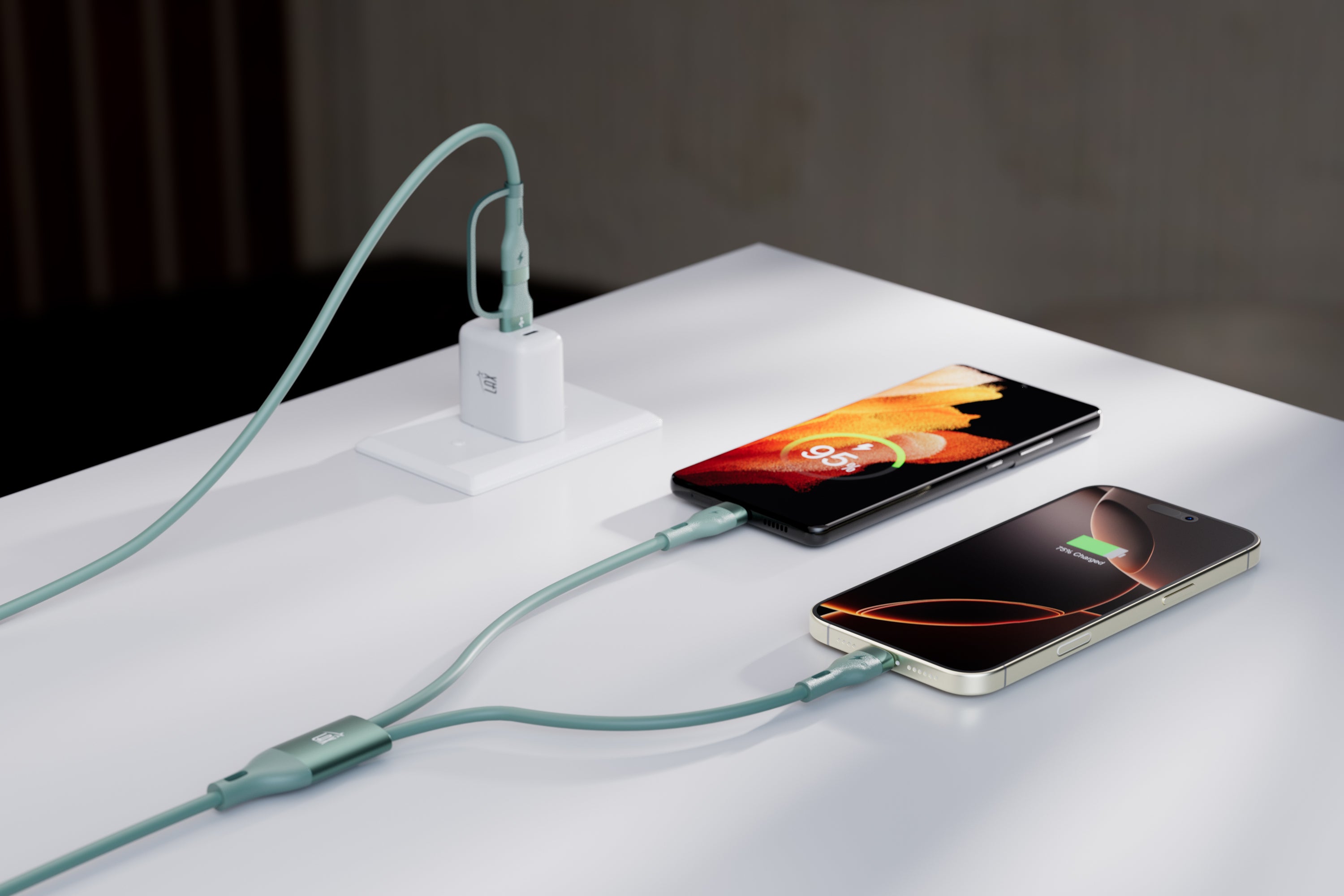 LAX Linear 4-in-1 USB-A/C to USB-C/Iphone Cable – 6ft