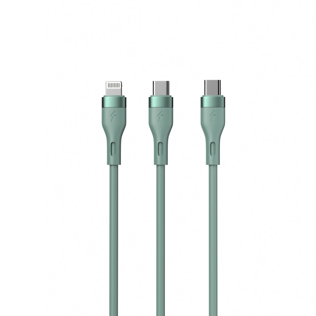LAX Linear 4-in-1 USB-A/C to USB-C/Iphone Cable – 6ft